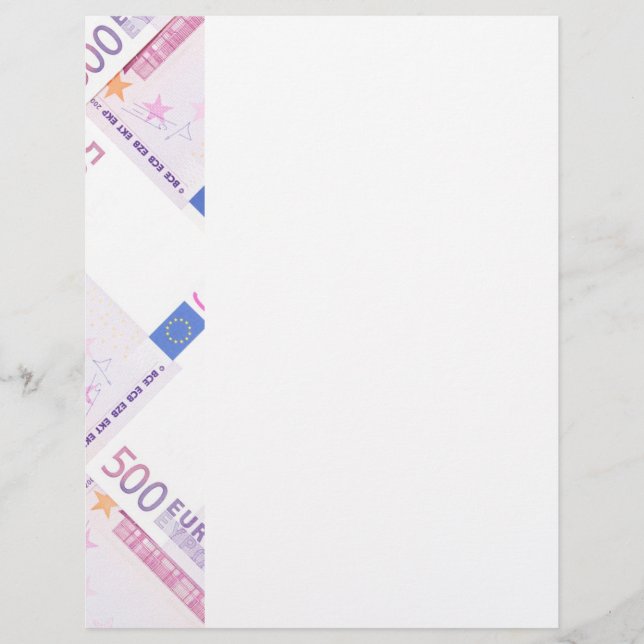 Papier 500 euros de motif (Devant)