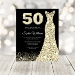 Papier 50 & Fabuleux ! ! Budget 50e anniversaire Invitati<br><div class="desc">50 & Fabuleux ! ! Budget Invitation de fête du 50e anniversaire</div>
