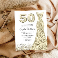 50 & Fabuleux ! Budget Femme 50e anniversaire Invi