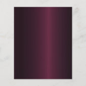 Papier 50e anniversaire burgundy rose or invitation (Dos)