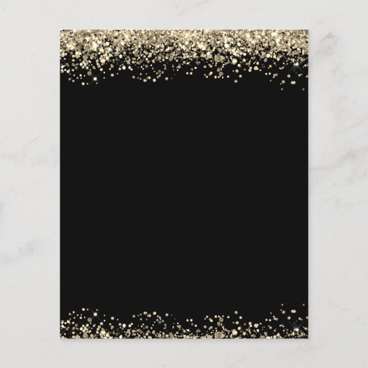 Papier 50e anniversaire d'or Enregistrer la date Invitati (Dos)