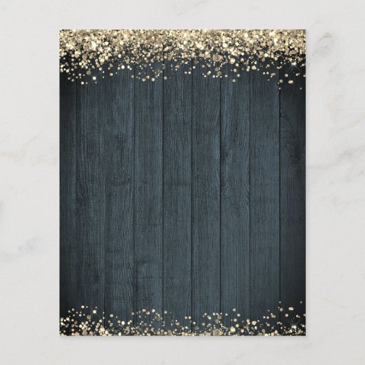 Papier 50e anniversaire d'or Enregistrer la date Invitati (Dos)