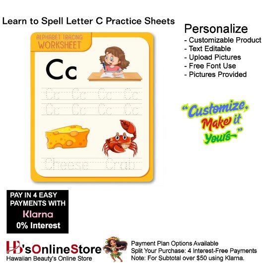 Papier 5 Learn To Spell Letter C Teacher Home Schooling