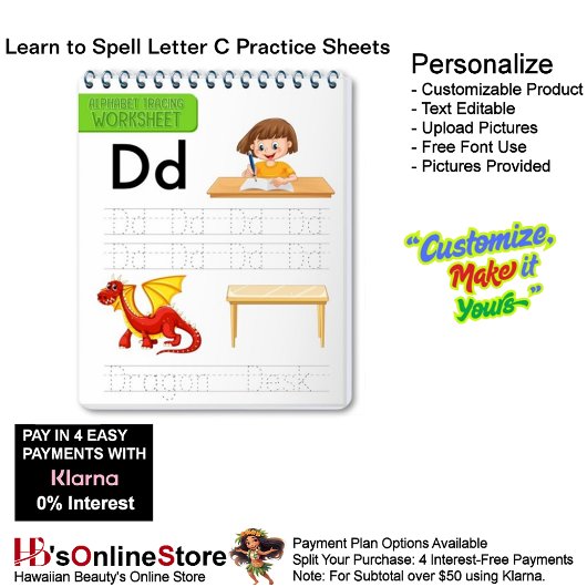 Papier 5 Learn To Spell Letter D Teacher Home Schooling