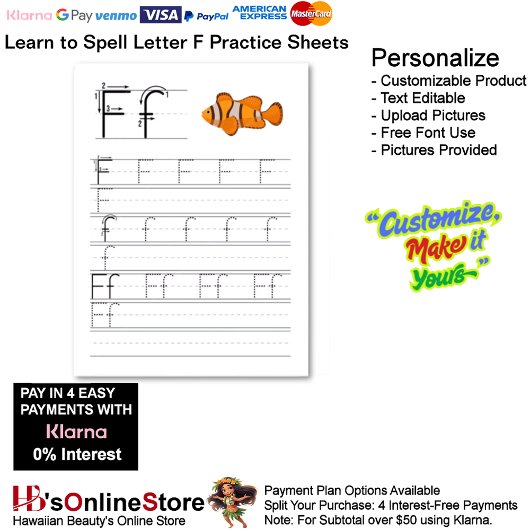 Papier 5 Learn To Spell Letter F Teacher Home Schooling