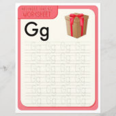 Papier 5 Learn To Spell Letter G Teacher Home Schooling (Devant)