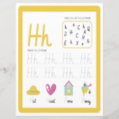 Papier 5 Learn To Spell Letter H Teacher Home Schooling (Devant)