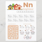 Papier 5 Learn To Spell Letter N Teacher Home Schooling (Devant)
