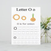 Papier 5 Learn To Spell Letter O Teacher Home Schooling (Debout devant)