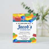 Papier 5e anniversaire Blocs de bâtiment Fun Boy (Debout devant)