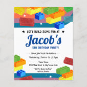 Papier 5e anniversaire Blocs de bâtiment Fun Boy (Devant)