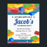 Papier 5e anniversaire Blocs de bâtiment Fun Boy<br><div class="desc">Le bâtiment à thème des garçons amusants s'articule autour d'invitations d'anniversaire. Disponible en téléchargement numérique imprimable. Idéal pour toute saison. Construisons quelque chose d'amusant pour votre petit garçon à l'occasion de son anniversaire !</div>