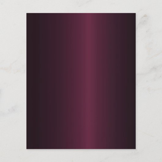 Papier 60e anniversaire burgundy or arch script invitatio (Dos)