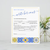 Papier 6 Aidez la mariée à écrire son jeu de Fête des mar (Debout devant)