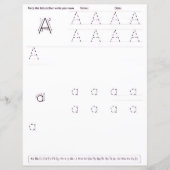 Papier 6 Learn To Spell Letter A Teacher Home Schooling (Devant)