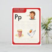 Papier 6 Learn To Spell Letter P Teacher Home Schooling (Debout devant)
