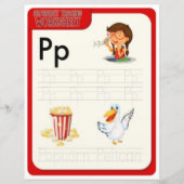Papier 6 Learn To Spell Letter P Teacher Home Schooling (Devant)