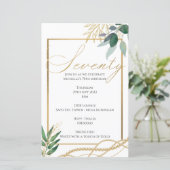 Papier 70e anniversaire - Invitation (Debout devant)