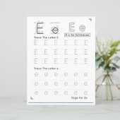 Papier 7 Learn To Spell Letter E Teacher Home Schooling (Debout devant)