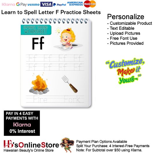 Papier 7 Learn To Spell Letter F Teacher Home Schooling