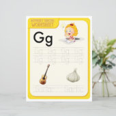 Papier 7 Learn To Spell Letter G Teacher Home Schooling (Debout devant)
