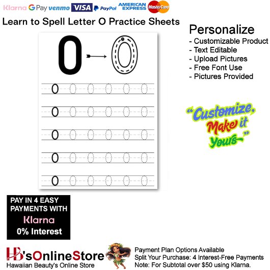Papier 7 Learn To Spell Letter O Teacher Home Schooling