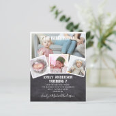 Papier 7E Anniversaire Photo Collage Invitation Garçon fi (Debout devant)