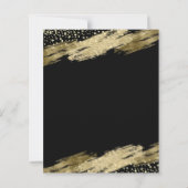 Papier 85e Anniversaire Budget de la fête Gold Black Invi (Dos)