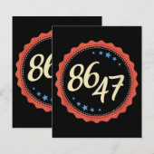 Papier 86 47 Anti Trump drôle (Devant / Derrière)