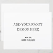 Papier 8.5x11" Print _Horizontal Double sided  (Devant / Derrière)