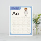 Papier 8 Learn To Spell Letter A Teacher Home Schooling (Debout devant)