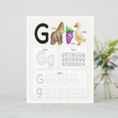 Papier 8 Learn To Spell Letter G Teacher Home Schooling (Debout devant)