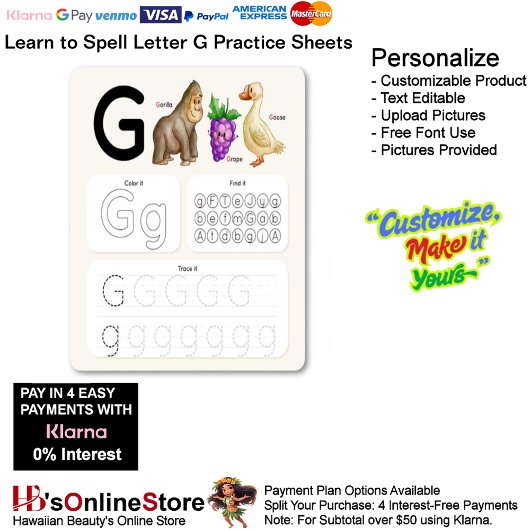 Papier 8 Learn To Spell Letter G Teacher Home Schooling