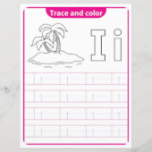 Papier 8 Learn To Spell Letter I Teacher Home Schooling (Devant)