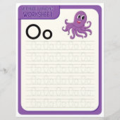 Papier 8 Learn To Spell Letter O Teacher Home Schooling (Devant)