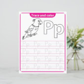 Papier 8 Learn To Spell Letter P Teacher Home Schooling (Debout devant)