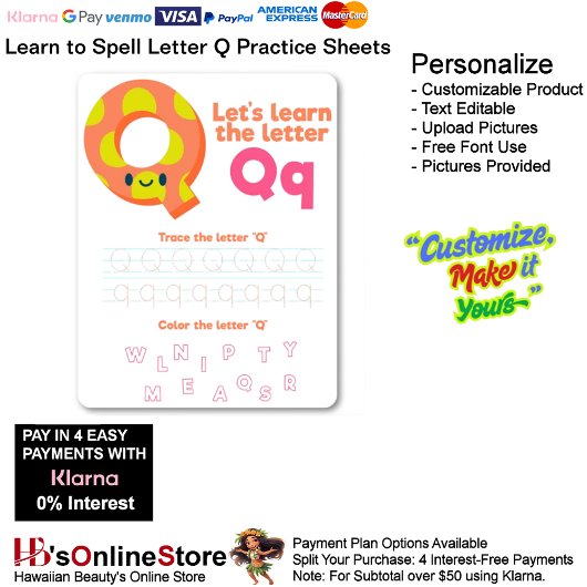 Papier 8 Learn To Spell Letter Q Teacher Home Schooling