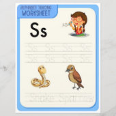 Papier 8 Learn To Spell Letter S Teacher Home Schooling (Devant)