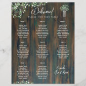 Papier 8 Tableau Schéma de siège en bois rustique Gypsoph (Devant)