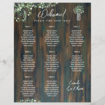8 Tableau Schéma de siège en bois rustique Gypsoph