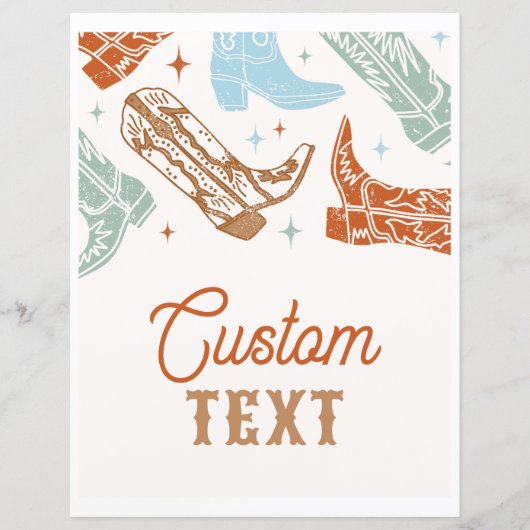 Papier 8 x 10, signature occidentale personnalisée et mod (Devant)