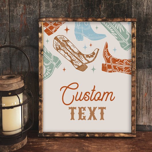 Papier 8 x 10, signature occidentale personnalisée et mod