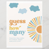 Papier 8x10 pouces Sun Devine Combien De Jeu Signe (Devant)