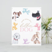 Papier 8x10 Puppy Paw-Ty Faire un chien de ballon signe (Debout devant)