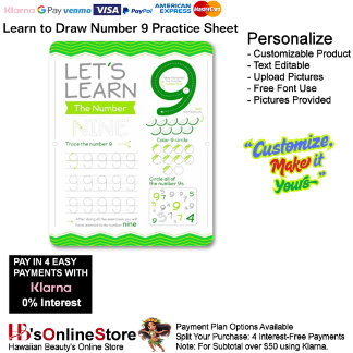 Papier 9 Learn To Draw Number 9 Teacher Home Schooling 
