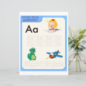 Papier 9 Learn To Spell Letter A Teacher Home Schooling (Debout devant)