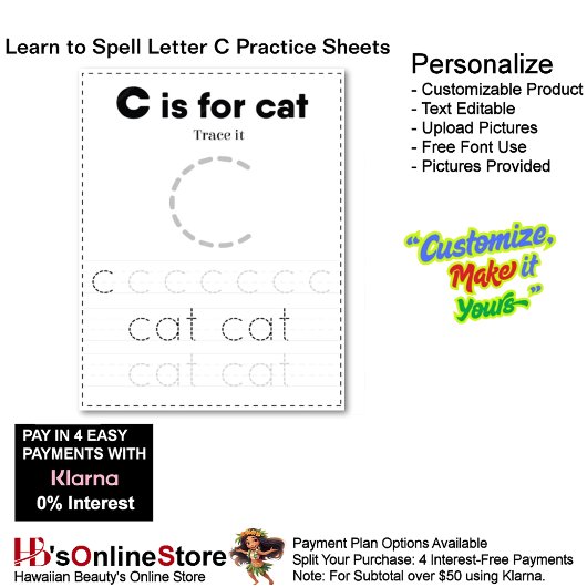 Papier 9 Learn To Spell Letter C Teacher Home Schooling