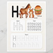 Papier 9 Learn To Spell Letter H Teacher Home Schooling (Devant)