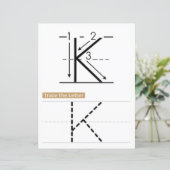 Papier 9 Learn To Spell Letter K Teacher Home Schooling (Debout devant)
