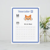 Papier 9 Learn To Spell Letter M Teacher Home Schooling (Debout devant)